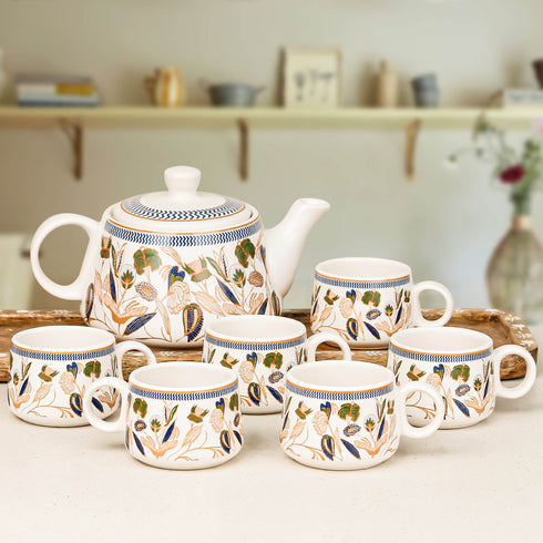 Bronze Petals Morning Tea Set